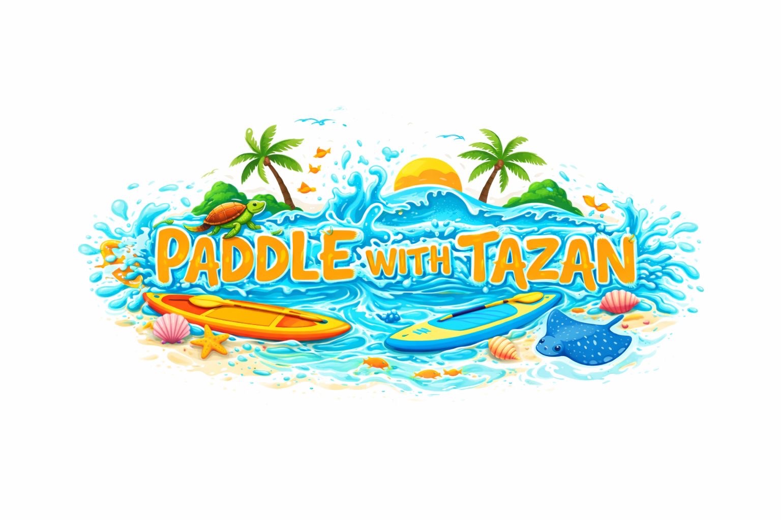 Paddle with Tazan